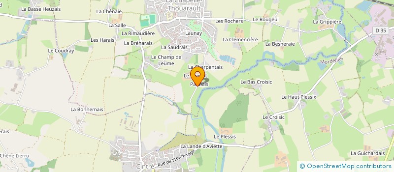 localisation de l'entreprise MONSIEUR JEROME GORRE  LA CHAPELLE-THOUARAULT