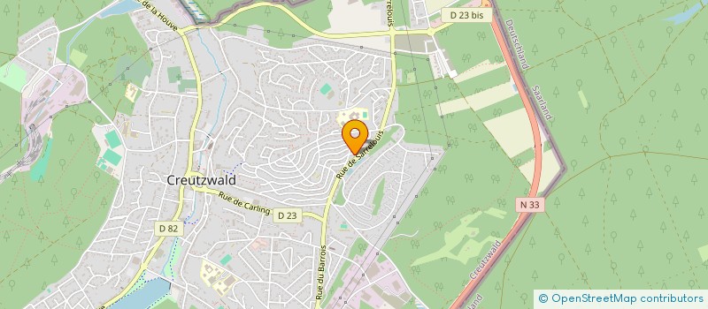 localisation de l'entreprise MONSIEUR JEROME GOURDIN  CREUTZWALD