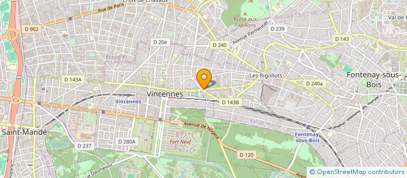 localisation de l'entreprise MONSIEUR JEROME GOUTILLE à VINCENNES
