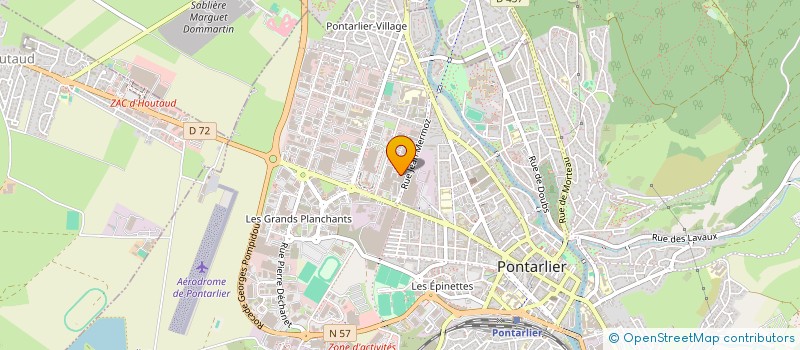 localisation de l'entreprise MONSIEUR JEROME GRANDVUILLEMIN à PONTARLIER