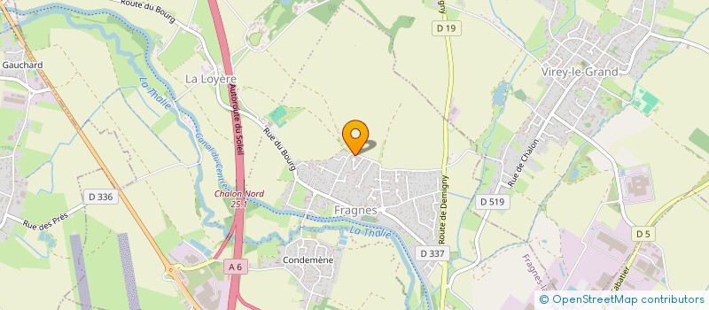 localisation de l'entreprise MONSIEUR JEROME GRANGER  FRAGNES-LA LOYERE