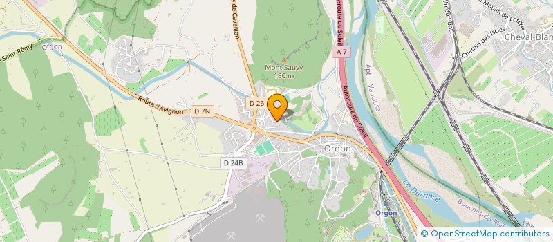 localisation de l'entreprise MONSIEUR JEROME GRARE  ORGON