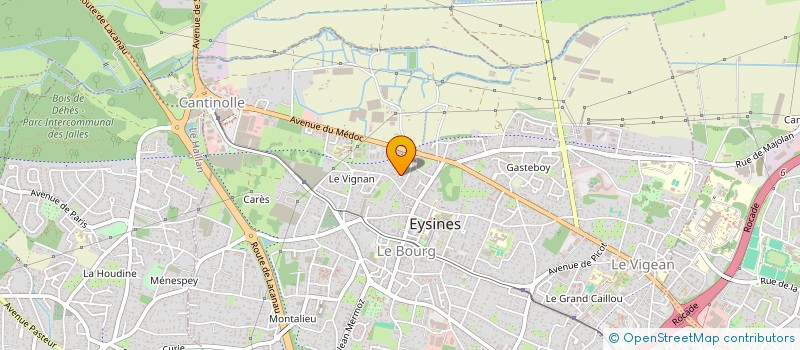 localisation de l'entreprise MONSIEUR JEROME GREGOIRE  EYSINES