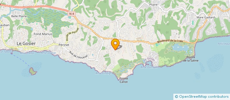 localisation de l'entreprise MONSIEUR JEROME GRENON  LE GOSIER