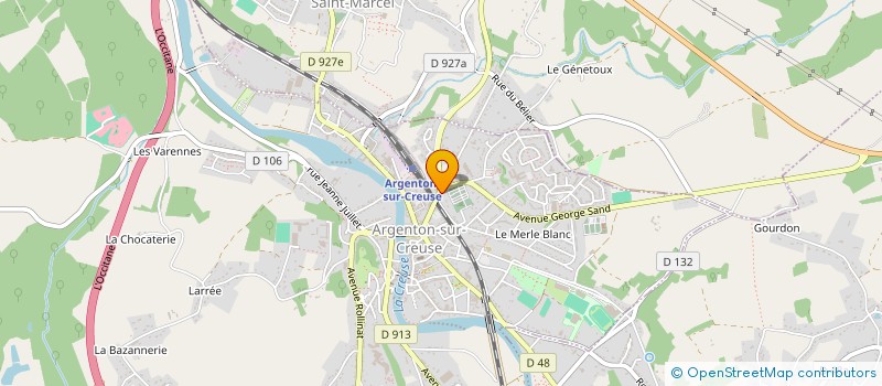 localisation de l'entreprise MONSIEUR JEROME GRENOUILLOUX à ARGENTON-SUR-CREUSE