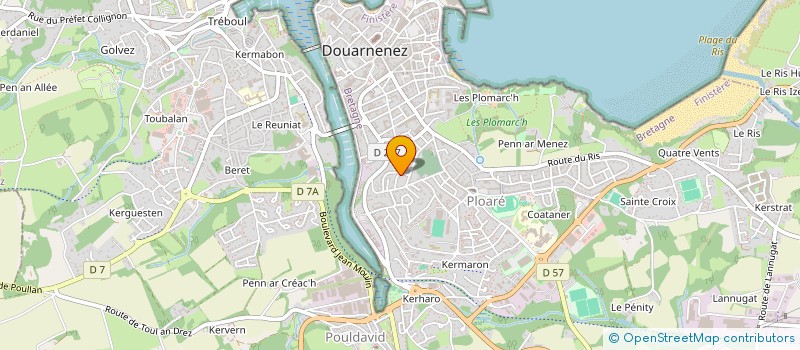 localisation de l'entreprise MONSIEUR JEROME GRETHEN à DOUARNENEZ