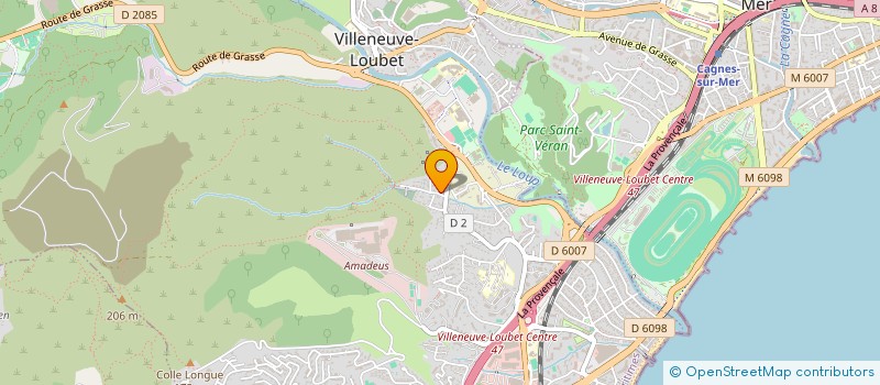 localisation de l'entreprise MONSIEUR JEROME GRIGIONI à VILLENEUVE-LOUBET