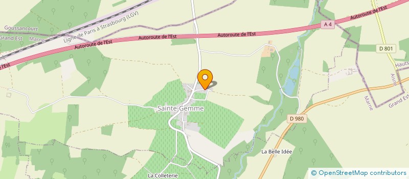 localisation de l'entreprise MONSIEUR JEROME GROSLAMBERT  SAINTE-GEMME