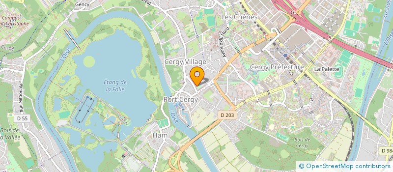 localisation de l'entreprise MONSIEUR JEROME GROSSE  CERGY