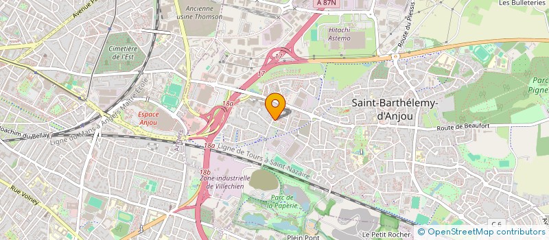 localisation de l'entreprise MONSIEUR JEROME GUAIS  SAINT-BARTHELEMY-D'ANJOU