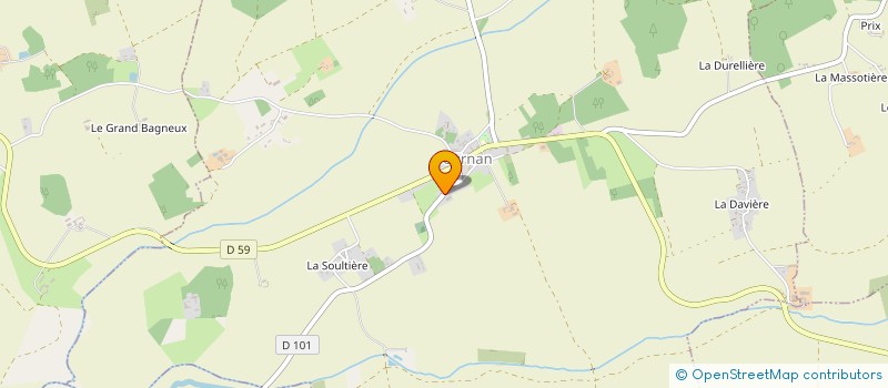 localisation de l'entreprise MONSIEUR JEROME GUELLERIN  BOURNAN