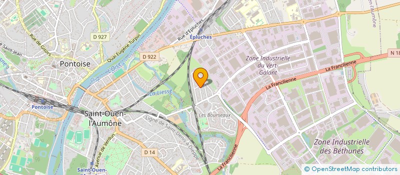 localisation de l'entreprise MONSIEUR JEROME GUERBET  CERGY