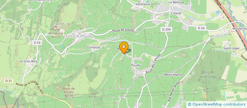 localisation de l'entreprise MONSIEUR JEROME GUERIN  SOLUTRE-POUILLY