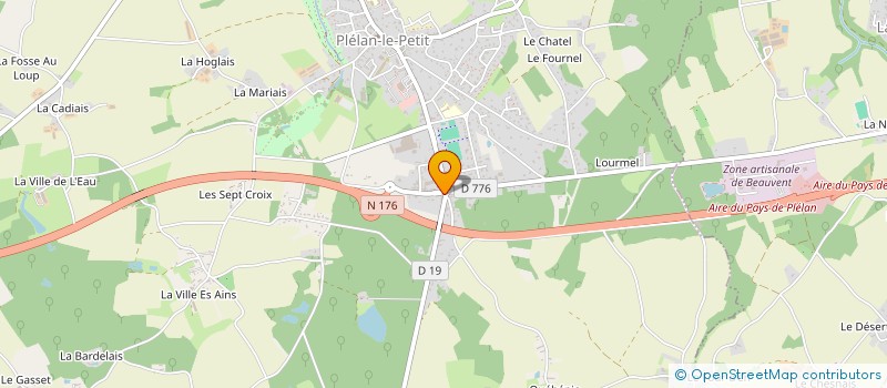 localisation de l'entreprise MONSIEUR JEROME GUERINEAU à PLELAN-LE-PETIT