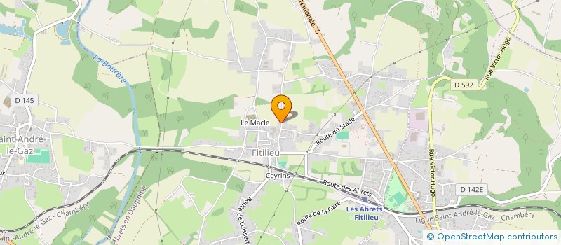 localisation de l'entreprise MONSIEUR JEROME GUICHERD-CALLIN  LES ABRETS-EN-DAUPHINE