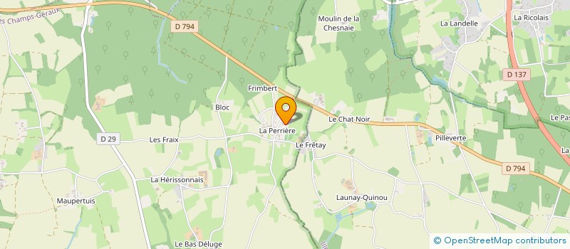 localisation de l'entreprise MONSIEUR JEROME GUILHEM  LES CHAMPS-GERAUX