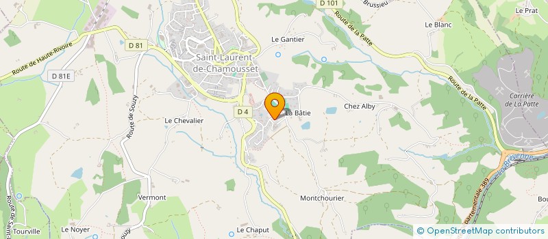 localisation de l'entreprise MONSIEUR JEROME GUILLARME  SAINT-LAURENT-DE-CHAMOUSSET