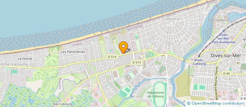 localisation de l'entreprise MONSIEUR JEROME GUILLAUMIE  CABOURG