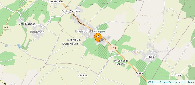localisation de l'entreprise MONSIEUR JEROME GUILLEMET à BRIE-SOUS-MORTAGNE