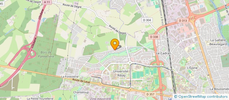 localisation de l'entreprise MONSIEUR JEROME GUILLEMINE  LE MANS