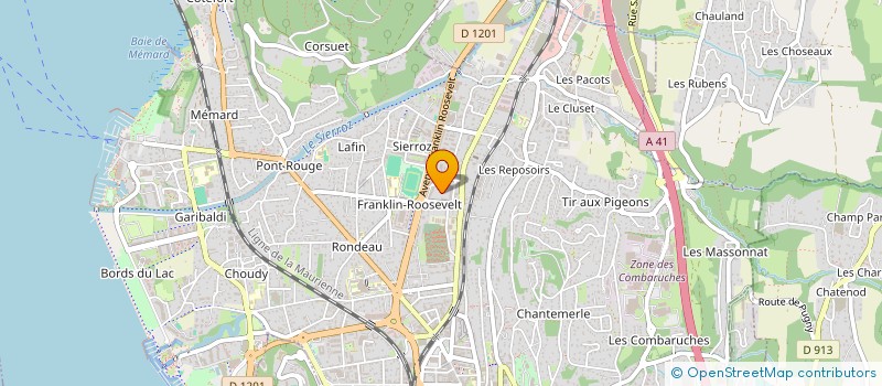 localisation de l'entreprise MONSIEUR JEROME GURBALA  AIX-LES-BAINS