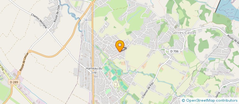 localisation de l'entreprise MONSIEUR JEROME GUTIERREZ  SERRES-CASTET