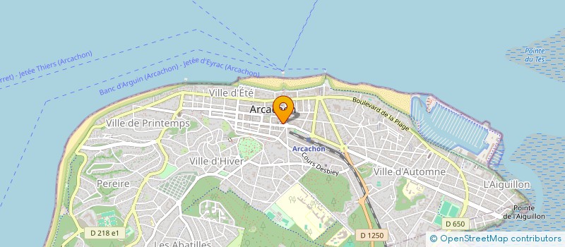 localisation de l'entreprise MONSIEUR JEROME GUYET à ARCACHON