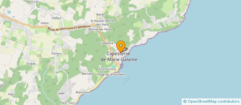 localisation de l'entreprise MONSIEUR JEROME HAGEGE à CAPESTERRE-DE-MARIE-GALANTE