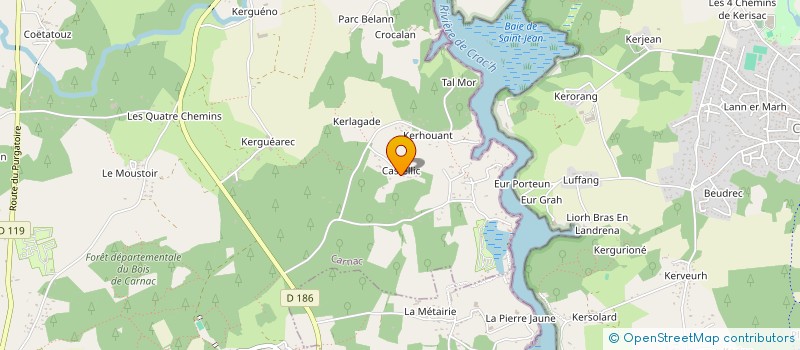 localisation de l'entreprise MONSIEUR JEROME HAMON à CARNAC