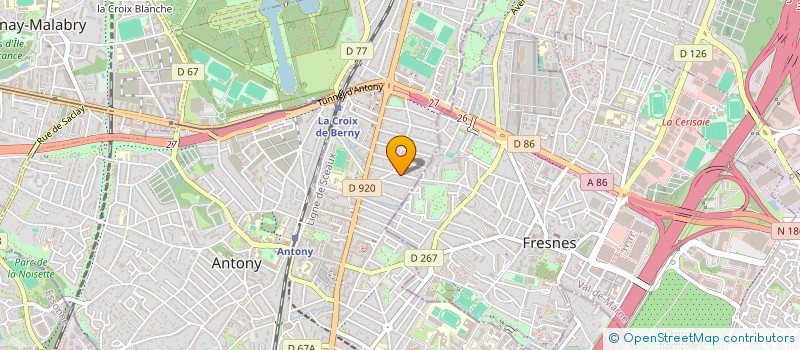 localisation de l'entreprise MONSIEUR JEROME HANNEBELLE à ANTONY