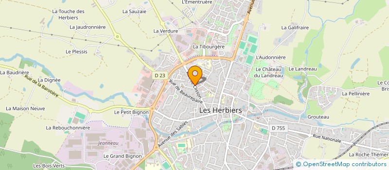 localisation de l'entreprise MONSIEUR JEROME HARREAU à LES HERBIERS