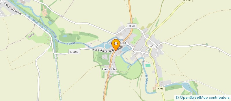 localisation de l'entreprise MONSIEUR JEROME HAUBOURDIN  LE CATELET