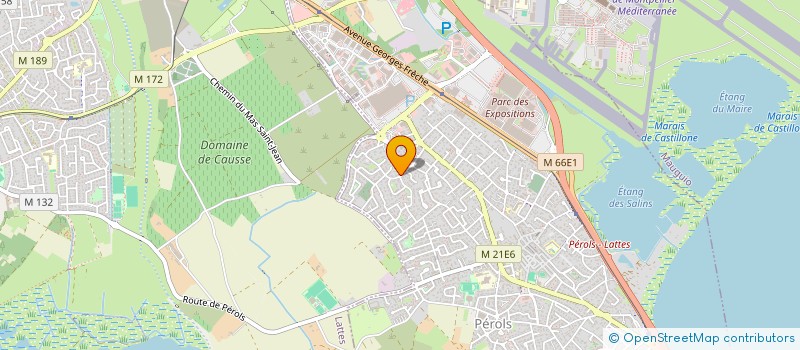 localisation de l'entreprise MONSIEUR JEROME HELESBEUX  PEROLS