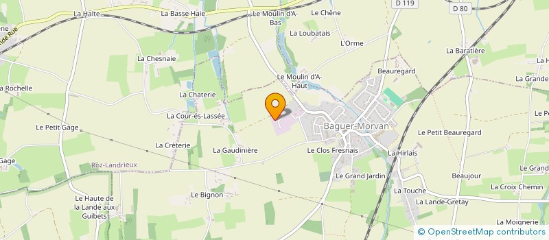 localisation de l'entreprise MONSIEUR JEROME HELLO  BAGUER-MORVAN