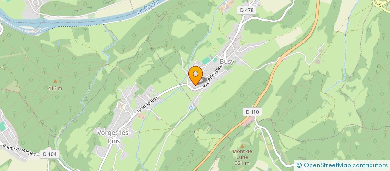 localisation de l'entreprise MONSIEUR JEROME HENRIOT  BUSY