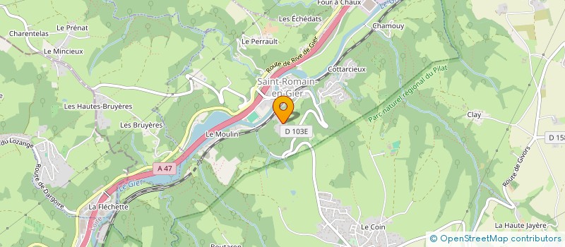 localisation de l'entreprise MONSIEUR JEROME HENRY  SAINT-ROMAIN-EN-GIER