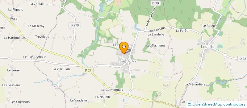 localisation de l'entreprise MONSIEUR JEROME HENRY  CARDROC