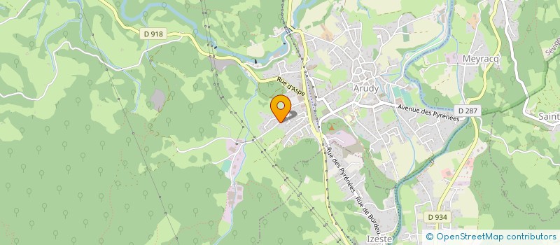 localisation de l'entreprise MONSIEUR JEROME HERMANN à ARUDY