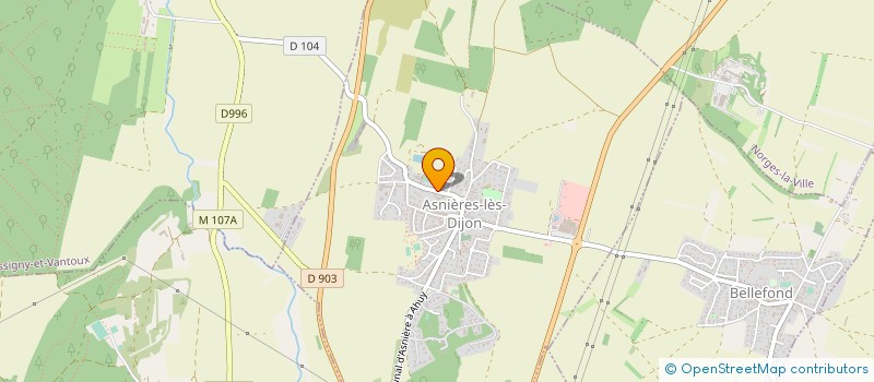 localisation de l'entreprise MONSIEUR JEROME HEURTAUX  ASNIERES-LES-DIJON