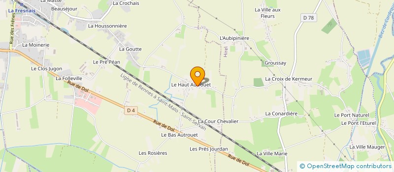 localisation de l'entreprise MONSIEUR JEROME HOUDELET  LA FRESNAIS