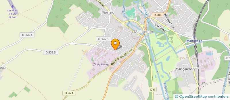 localisation de l'entreprise MONSIEUR JEROME HUCHET à PIERRES