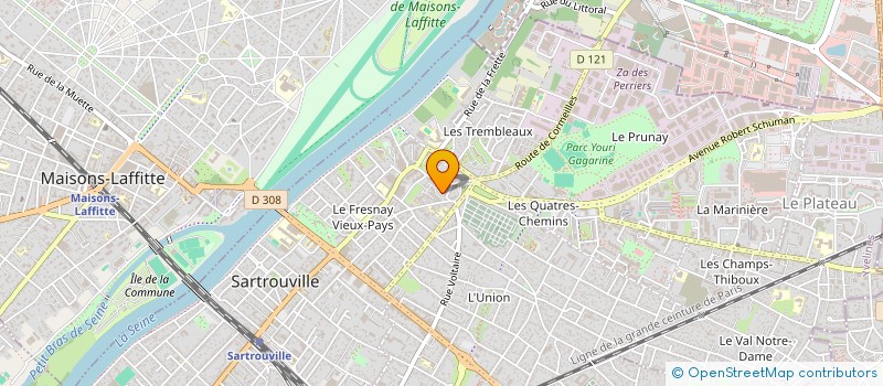 localisation de l'entreprise MONSIEUR JEROME HUDELOT à SARTROUVILLE