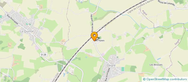 localisation de l'entreprise MONSIEUR JEROME HUET  COULANS SUR GEE