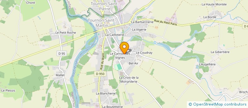 localisation de l'entreprise MONSIEUR JEROME HUET à TOURNON-SAINT-MARTIN