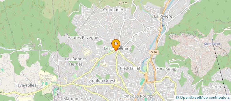 localisation de l'entreprise MONSIEUR JEROME HUGON  TOULON