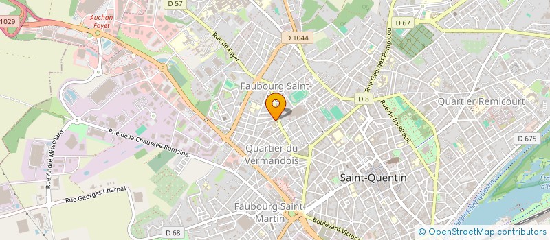 localisation de l'entreprise MONSIEUR JEROME HUGUET à SAINT-QUENTIN