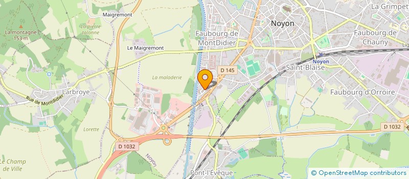 localisation de l'entreprise MONSIEUR JEROME HUGUET à NOYON