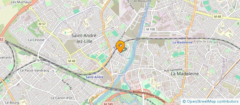 localisation de l'entreprise MONSIEUR JEROME HURET à SAINT-ANDRE-LEZ-LILLE