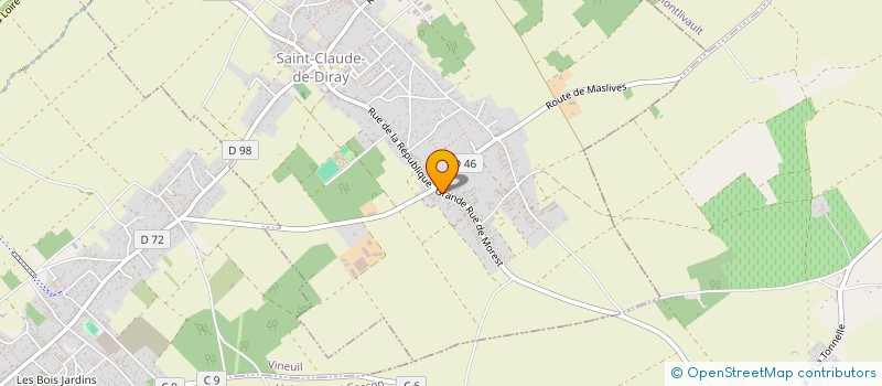 localisation de l'entreprise MONSIEUR JEROME HURET  SAINT-CLAUDE-DE-DIRAY
