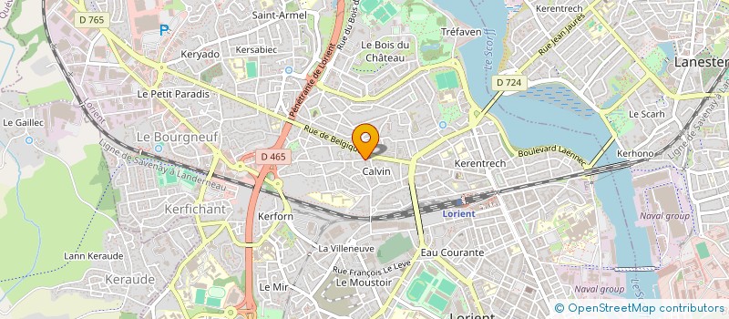 localisation de l'entreprise MONSIEUR JEROME IHUEL  LORIENT